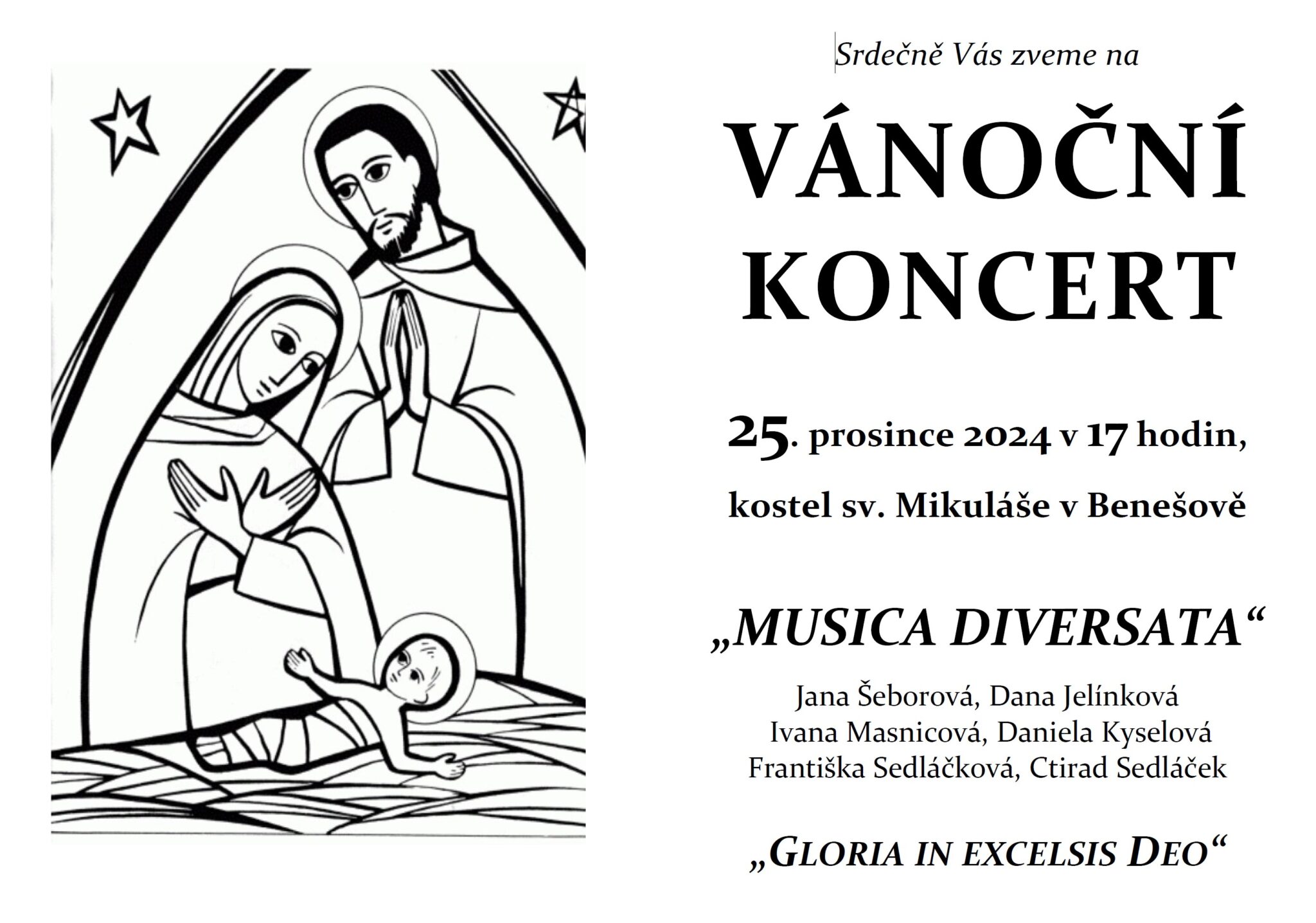 VÁNOČNÍ KONCERT „Musica diversata“ @ kostel sv. Mikuláše, | Benešov | Česká republika